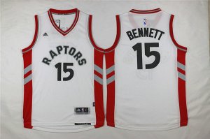 Maillot De Basket Toronto Raptors Anthony Bennett 15-16 Season Tissus Sportif Fans Edition Blanc